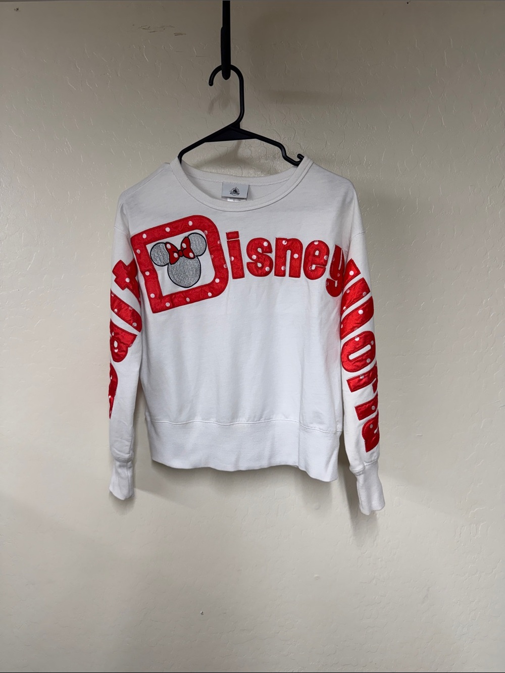 Walt Disney World White Crewneck Sweatshirt Like New